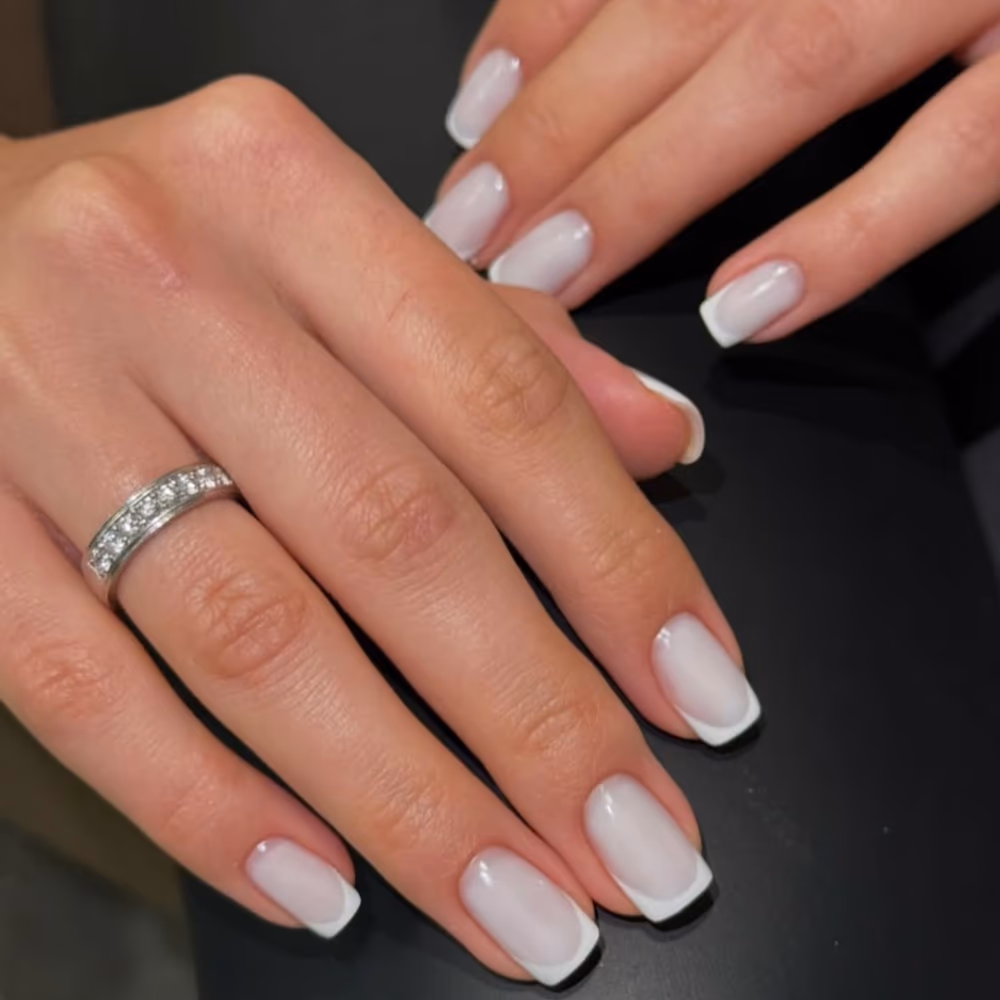 Glossy gel polish manicure, Al Hail North